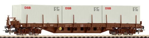 Piko 24527 Containerwagen Rs DSB IV mit 3x 20  Containern DSB